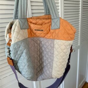 MZ Wallace Quilted Pastel Tote Bag